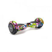 Hoverboard Freewheel Complete Lite Graffiti, Roti 6.5 inchi, Autonomie 8-12 KM, Viteza 12 KM/H, Putere Motoare 2x200W, Bluetooth, Lumini LED, Boxe 3W, Mov